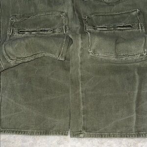 American Bazi Olive Flare Jeans